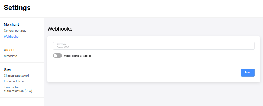 Enable webhooks