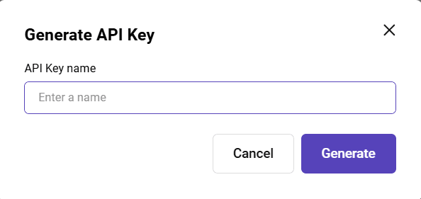 Enter API key name