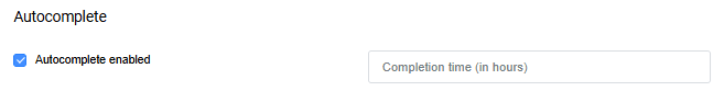 Autocompletion