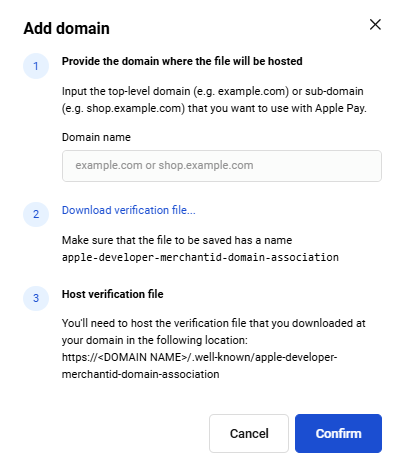 Add domain